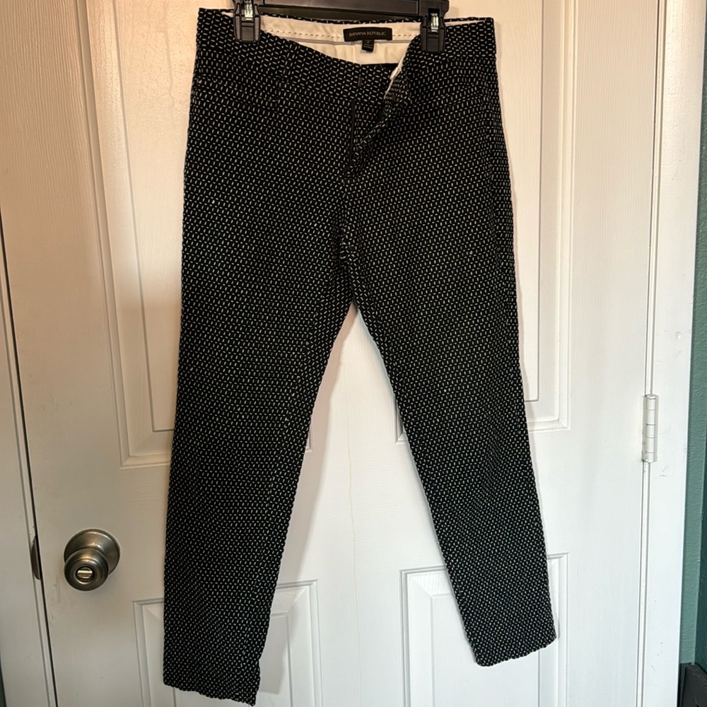 Embroidered tapered trouser